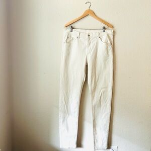 Cheap Monday Men's Straight Jeans - Off White 36x34